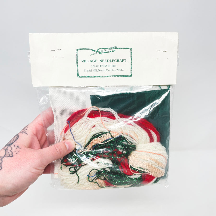 Village Needlecraft- Santa Face Cross Stitch Kit