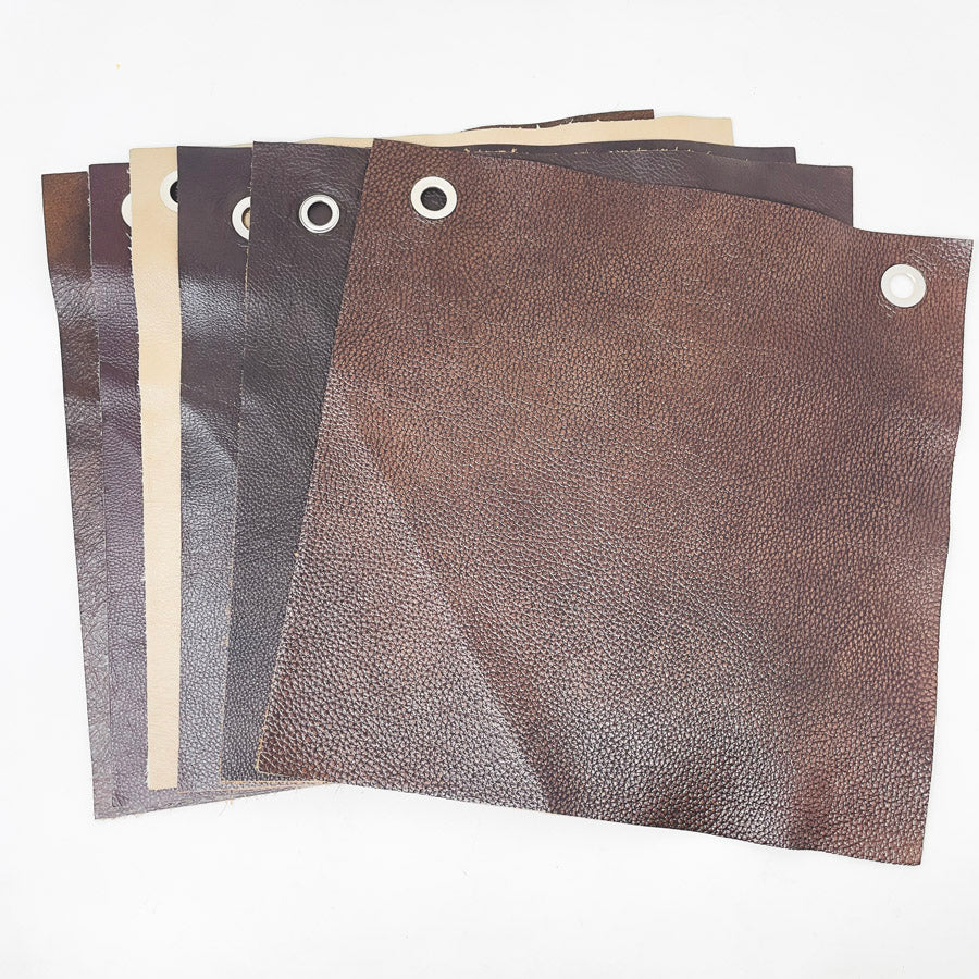 Squared Leather Upholstery Samples
