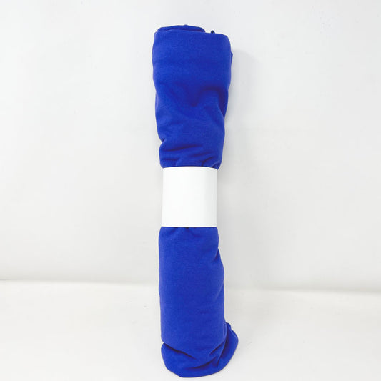 31" Diameter  x 52" L Tubular of Blue Stretch Jersey Fabric