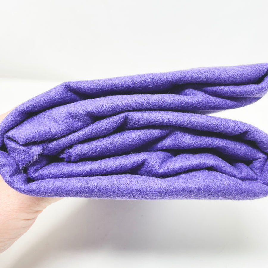 120" x 40" Purple Brushed Flannel Fabric
