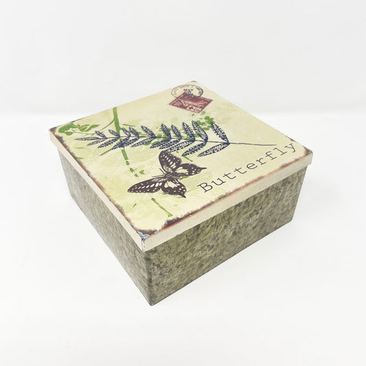 Tin Butterfly Storage Box