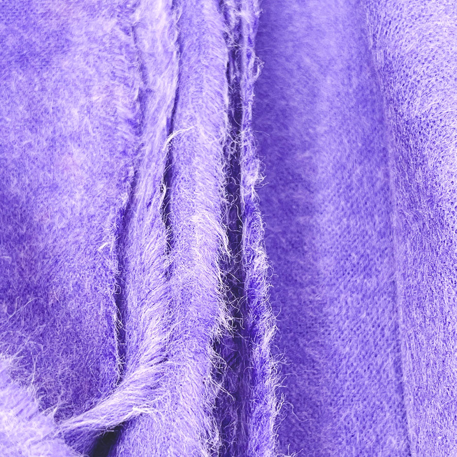 120" x 40" Purple Brushed Flannel Fabric