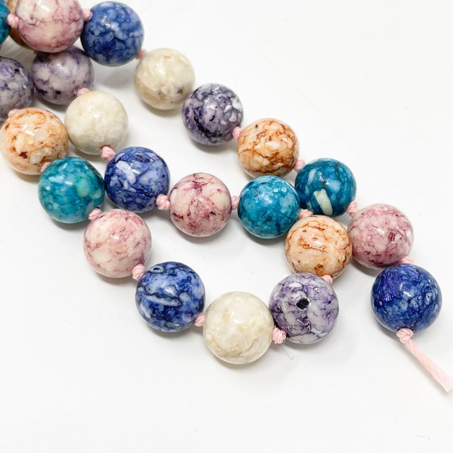 String of Marbled Beads