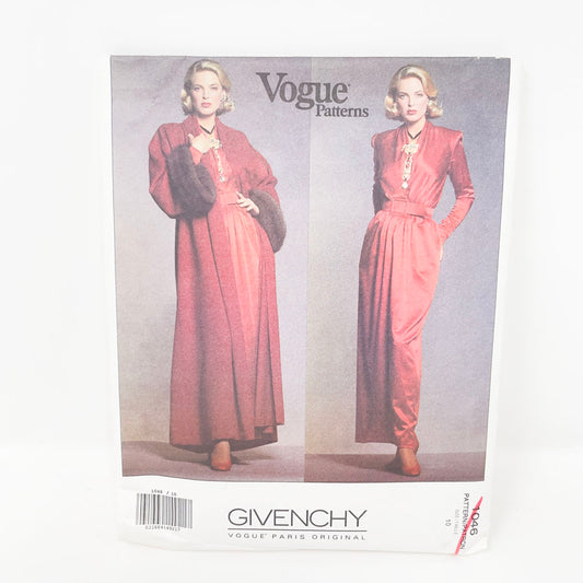 Vintage 1992 Vogue American Designer Sewing Pattern/Givenchy - 1046 - Size 10