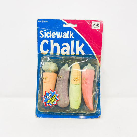 Vintage "Wiggle Eyes" Sidewalk Chalk Vegetables