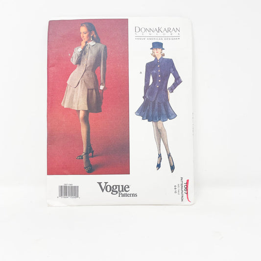 Vintage 1993 Vogue American Designer Sewing Pattern/Donna Karan - 1067 - Size 6-10