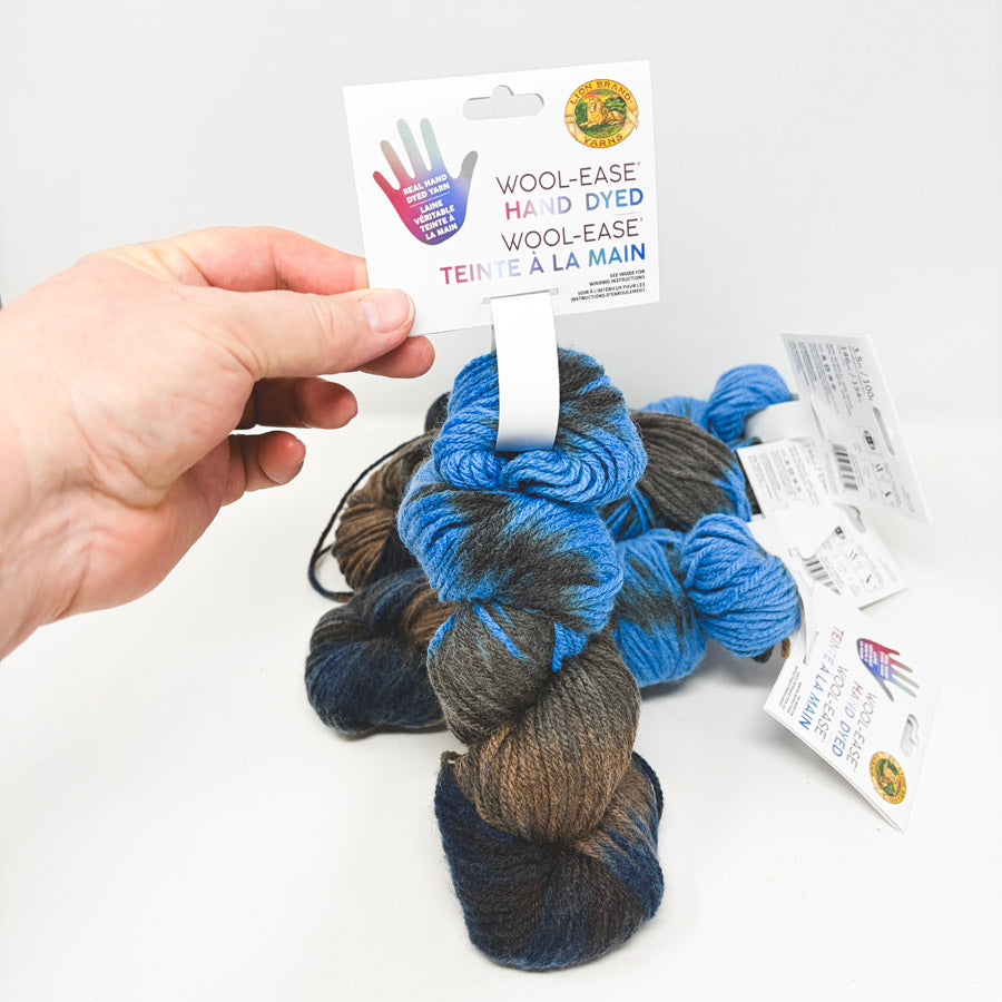 Blue Raspberry - Lion Brand Wool-Ease Hand Dyed Yarn (1)