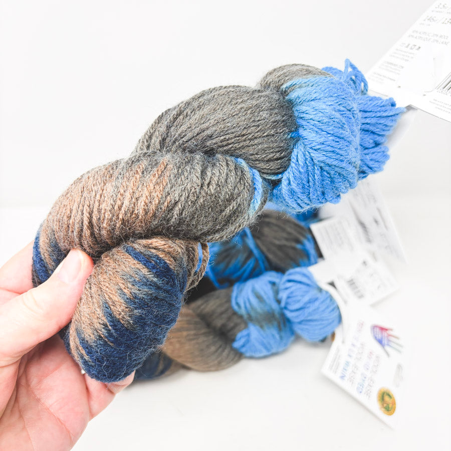 Blue Raspberry - Lion Brand Wool-Ease Hand Dyed Yarn (1)