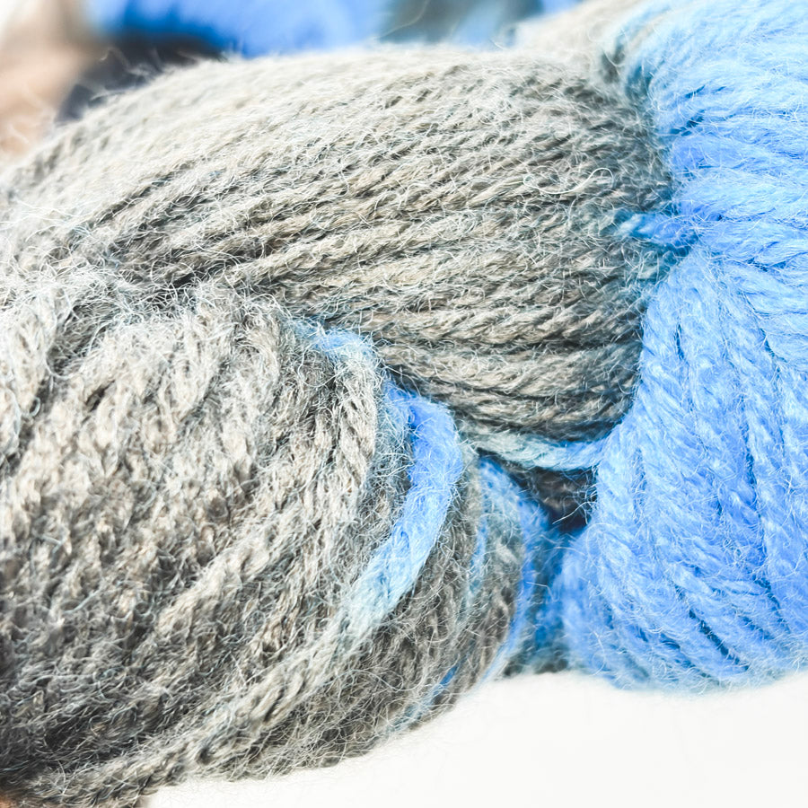 Blue Raspberry - Lion Brand Wool-Ease Hand Dyed Yarn (1)