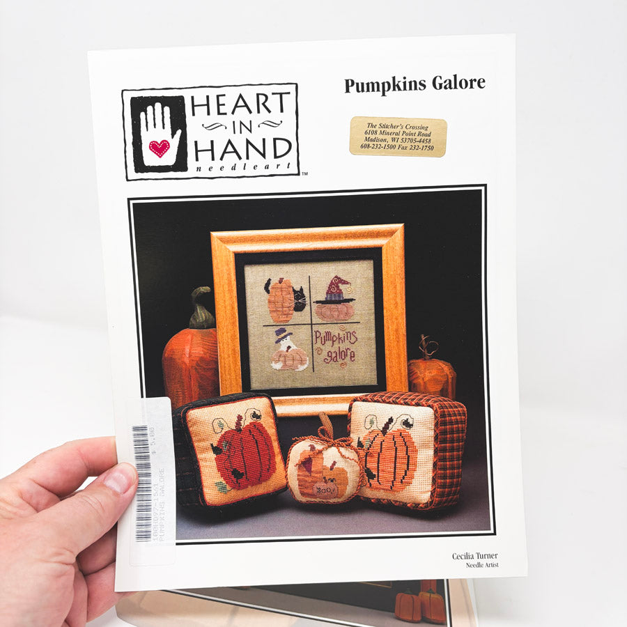 Heart in Hand Halloween Theme Cross Stitch Patterns