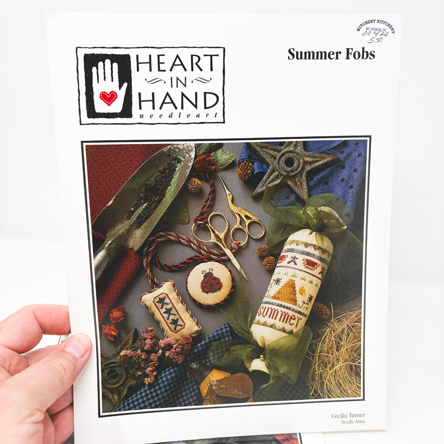 Heart in Hand Seasonal Fob Series Cross Stitch Patterns