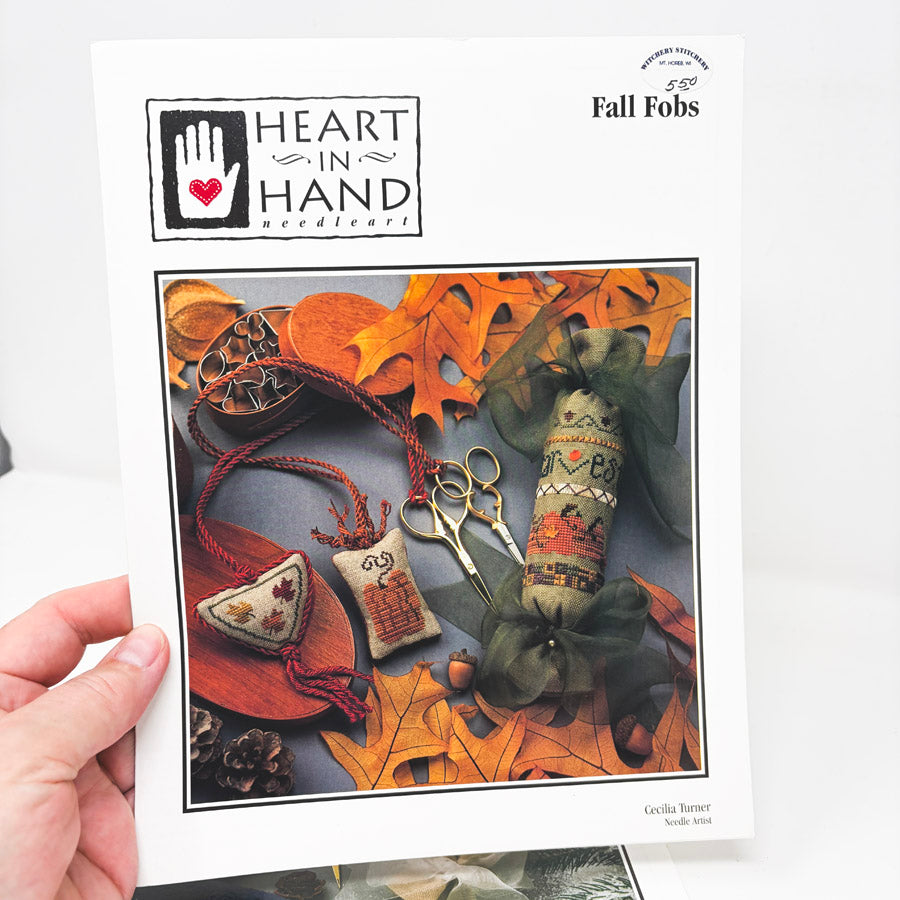 Heart in Hand Seasonal Fob Series Cross Stitch Patterns