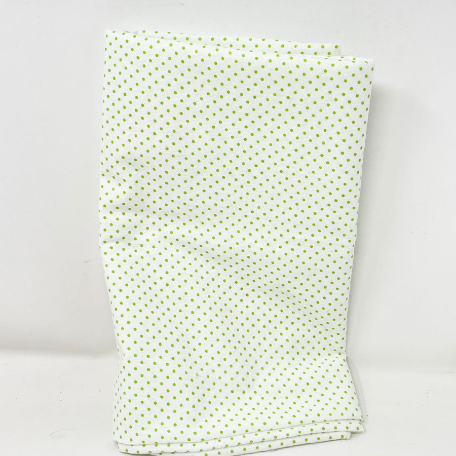25" x 41" Green Mini Dot Flannel Fabric