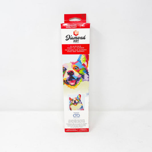 Diamond Dotz Rainbow Corgi Diamond Art Kit