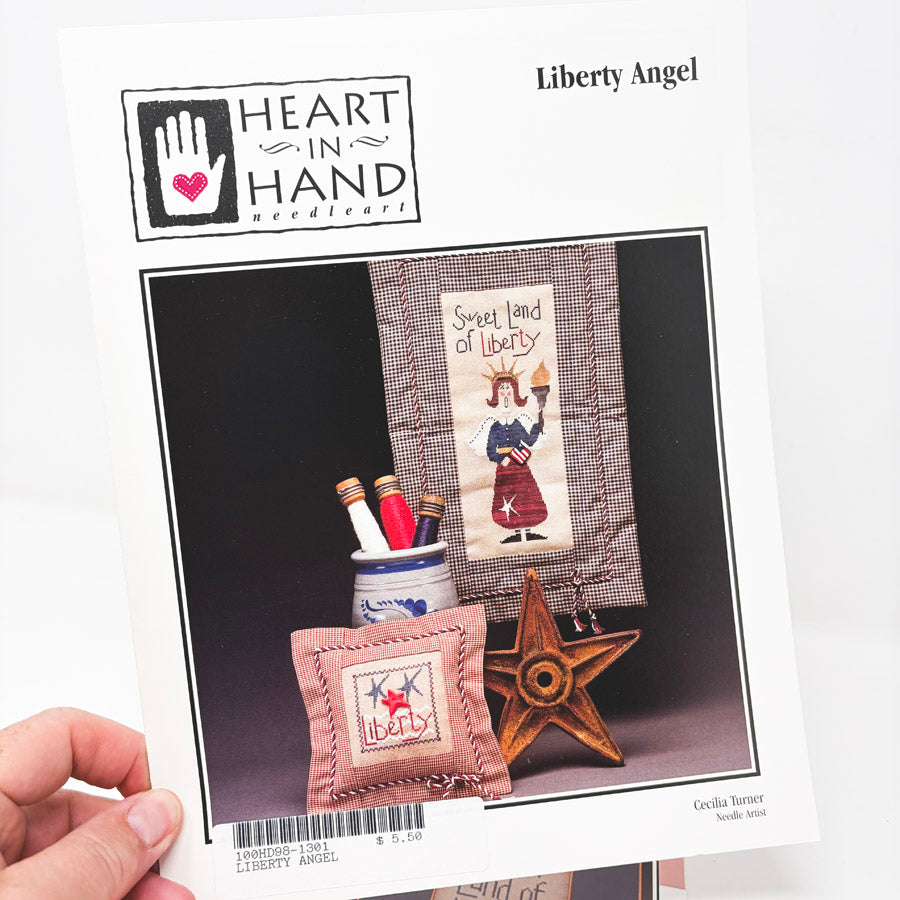 Liberty Angel – Heart in Hand Cross Stitch Pattern