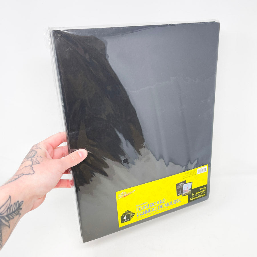 Royal Brites 11"x14" Black Foam Board (4)