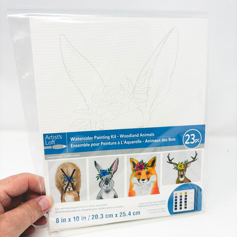 Artist's Loft Watercolor Painting Kit - Woodland Animals - Partial