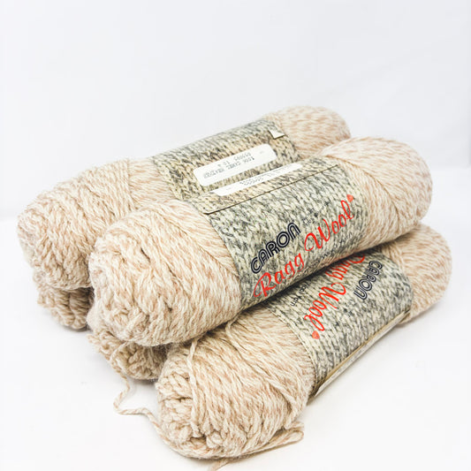 Caron Rag Wool Acrylic Yarn - Camel Heather (1)