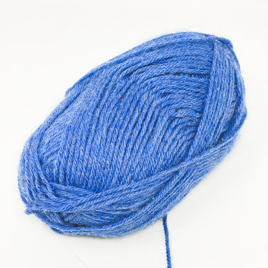 Unmarked Medium Blue Wool (Blend?) Yarn
