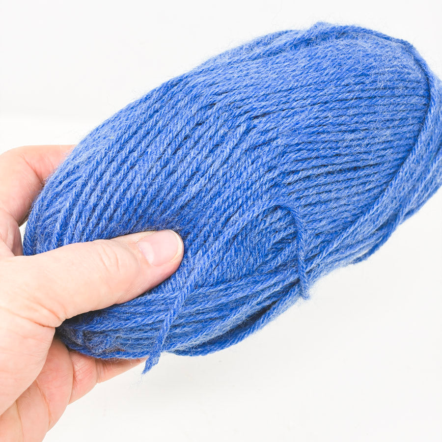 Unmarked Medium Blue Wool (Blend?) Yarn