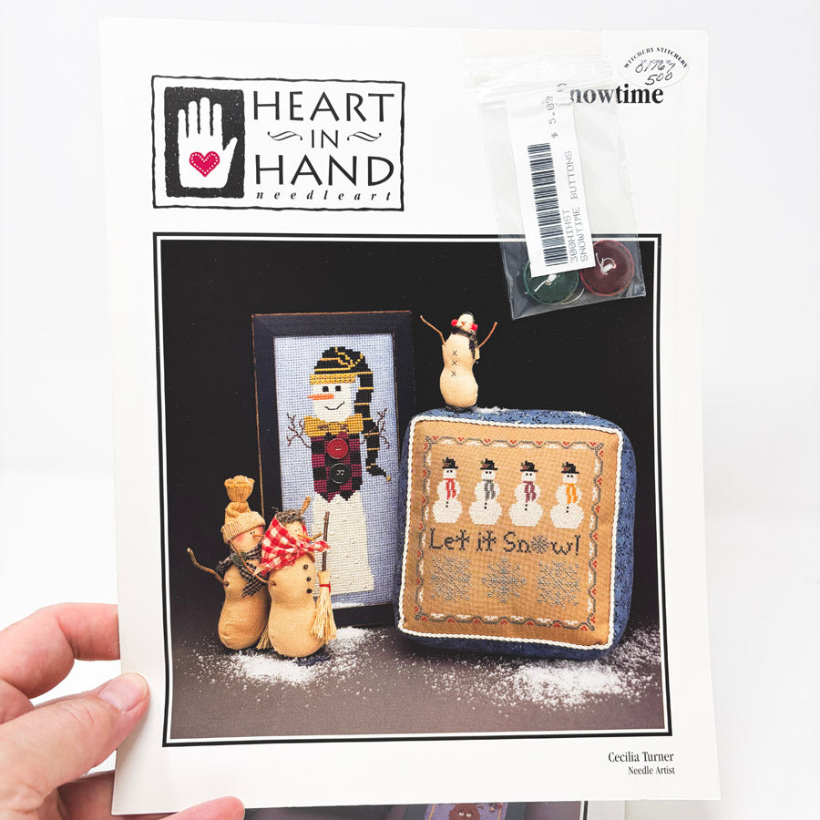 Heart in Hand Christmas Theme Cross Stitch Patterns
