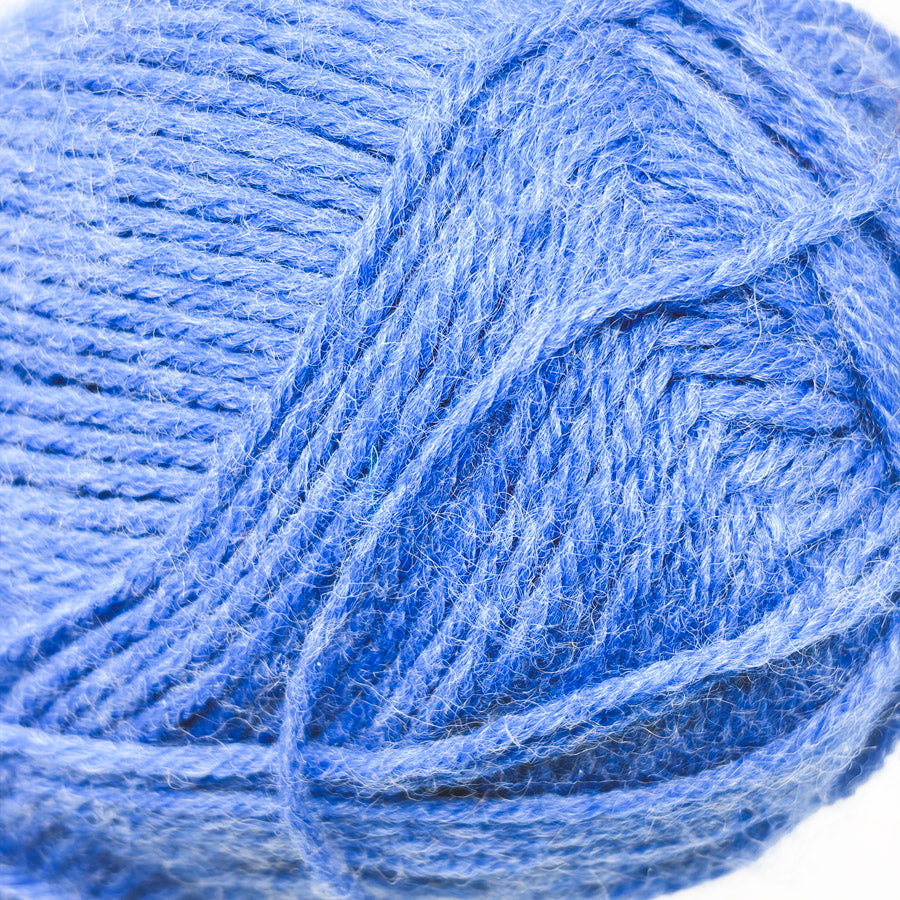 Unmarked Medium Blue Wool (Blend?) Yarn