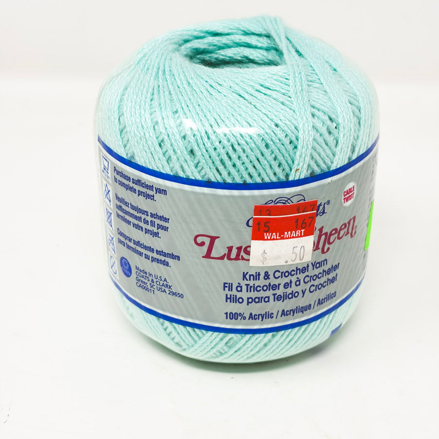 Coats Luster Sheen Crochet Thread - Aqua
