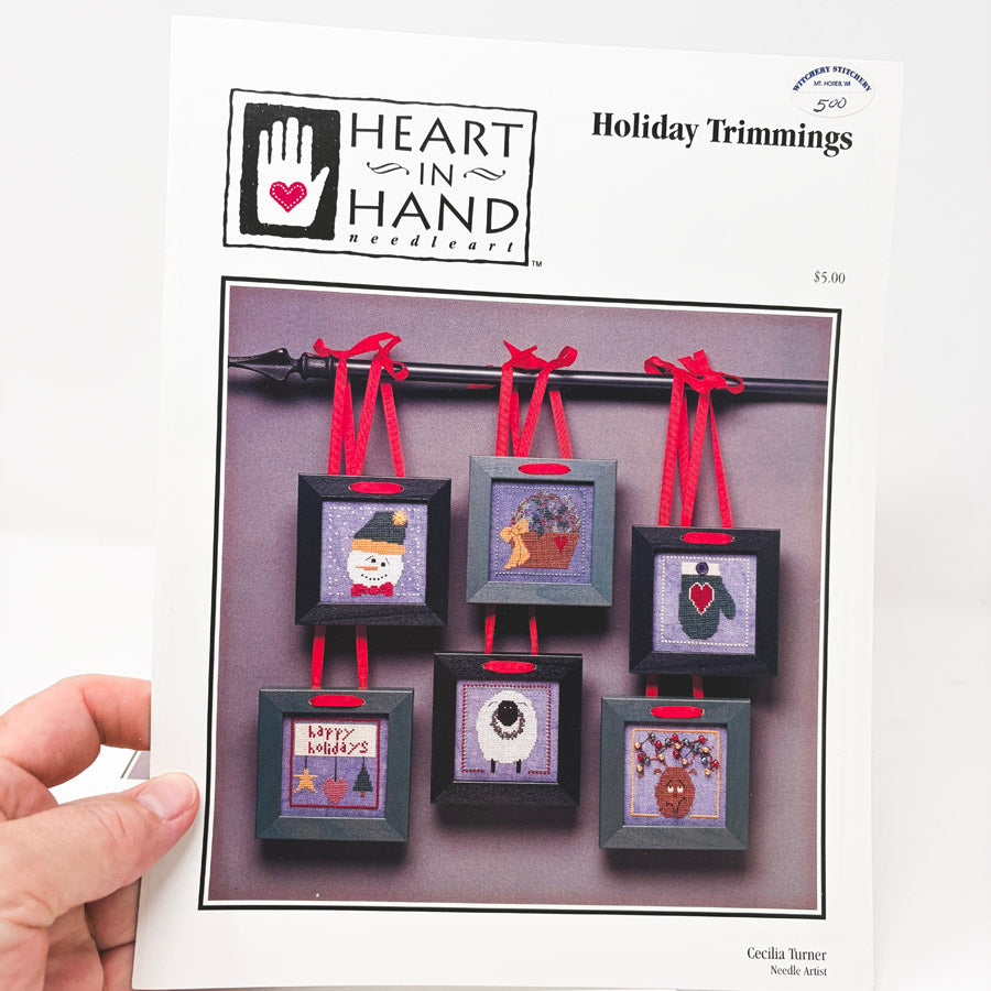 Heart in Hand Christmas Theme Cross Stitch Patterns