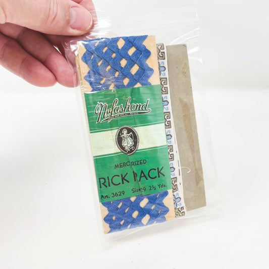 Blue Rick Rack and Lace Bundle