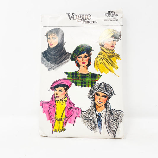 Vintage Vogue Fall/Winter Hat Pattern - 9454