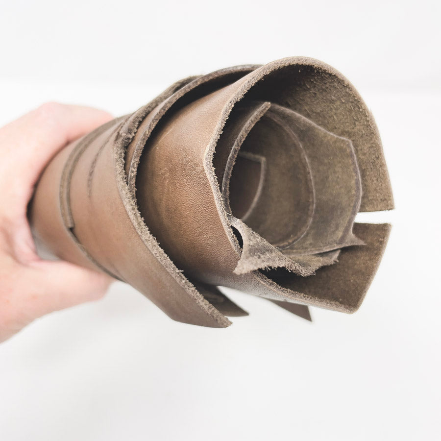 Rolled Cut Leather Remnant Bundle