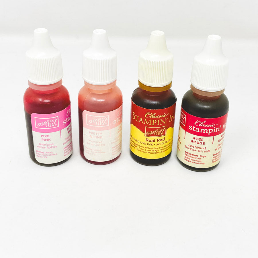 Pink/Red Stampin' Up Ink Refills (1)