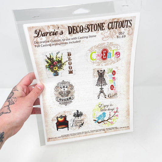 Darice's Deco Stone Cutouts Stone Casting Kit