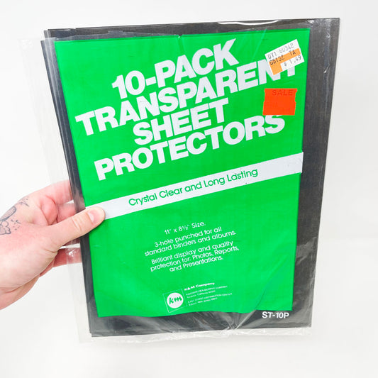 K&M Company- 10-Pack Transparent Sheet Protectors