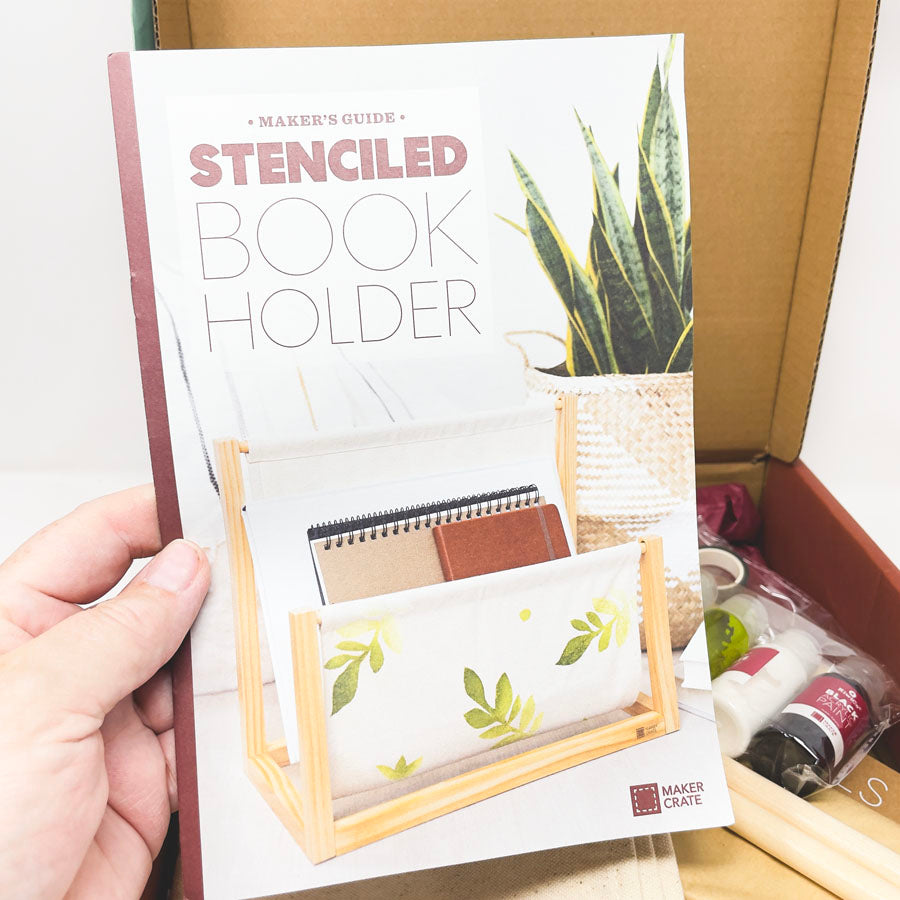 Stenciled Book Holder Kit - Maker Crate