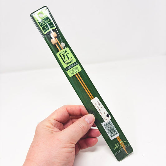 #1 - 9" Clover Takumi Bamboo Knitting Needles