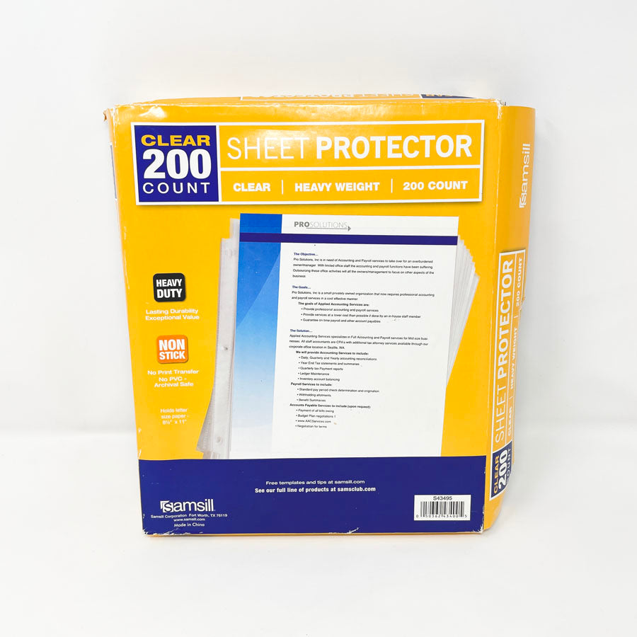 Samsill- Heavy Weight Sheet Protector