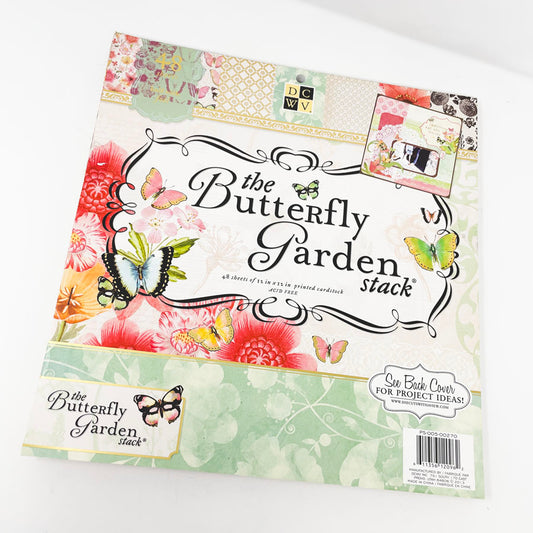 DCWV The Butterfly Garden Paper Stack - 12" x 12"