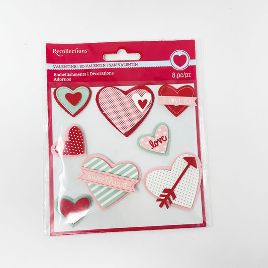 Recollections Valentine Embellishments