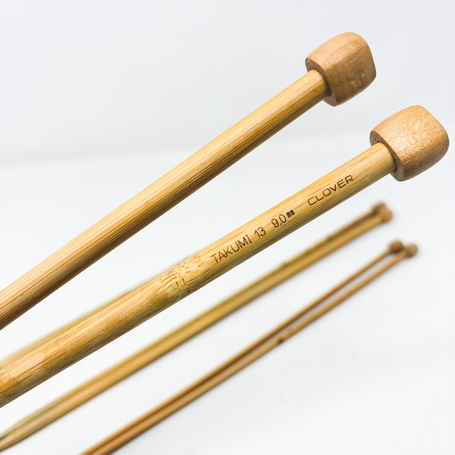 Clover Takumi Bamboo Knitting Needles - Pick a Size