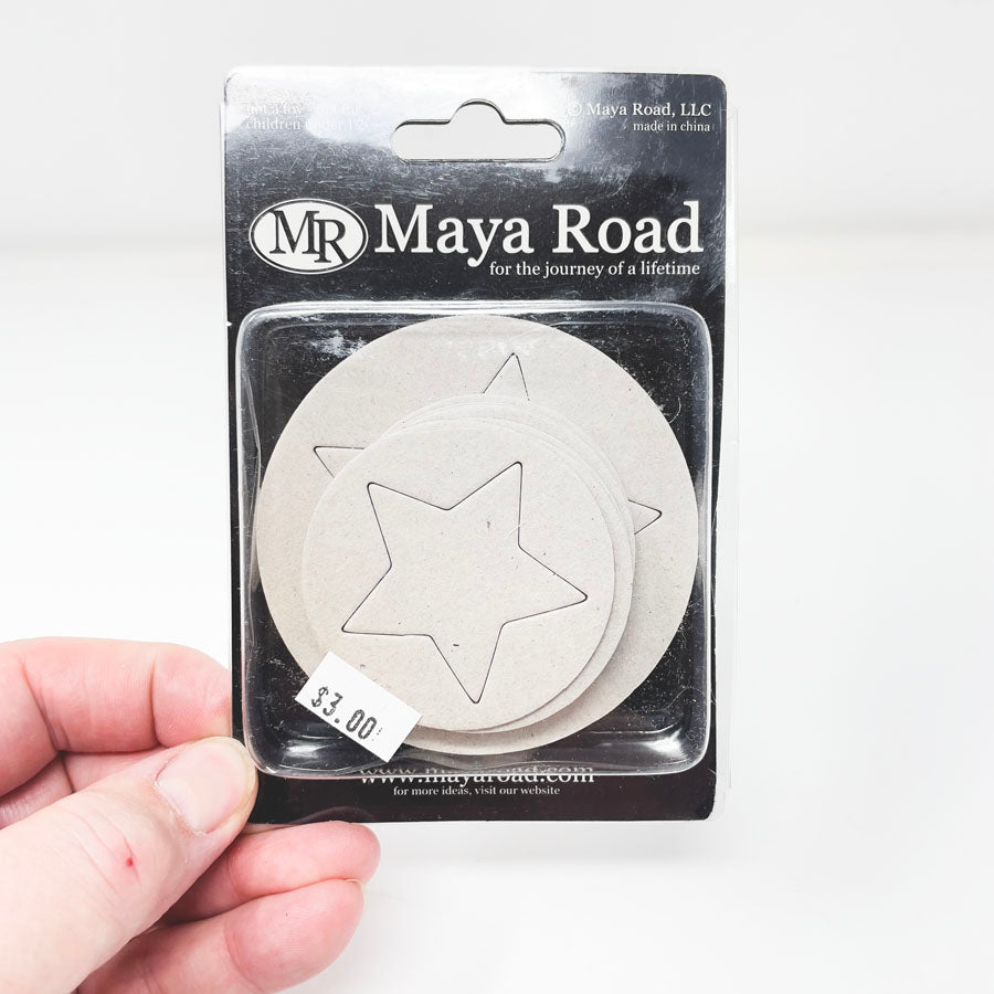 Maya Road Chipboard Star Embellishments