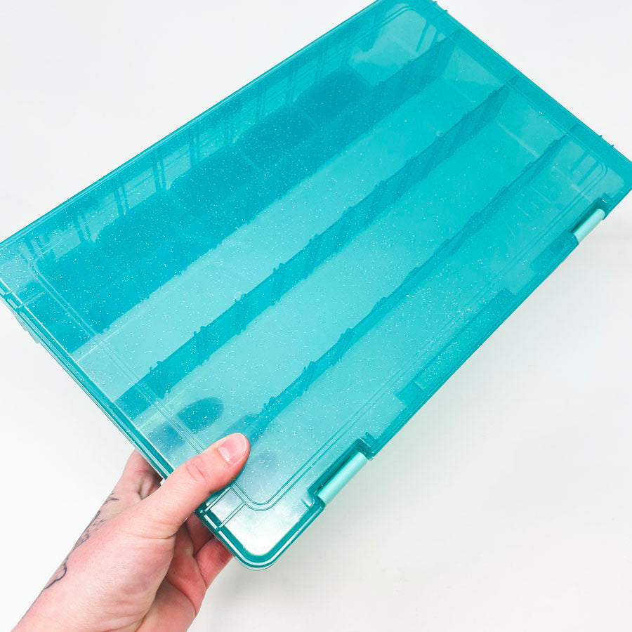 Blue Glitter Storage Box