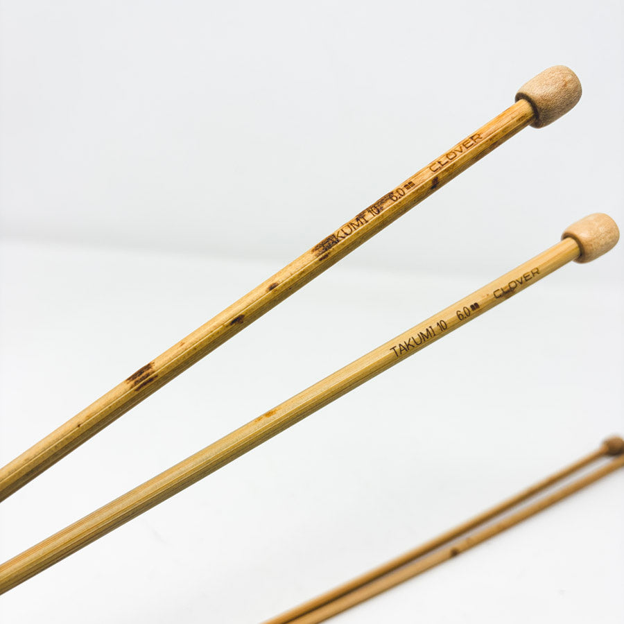 Clover Takumi Bamboo Knitting Needles - Pick a Size