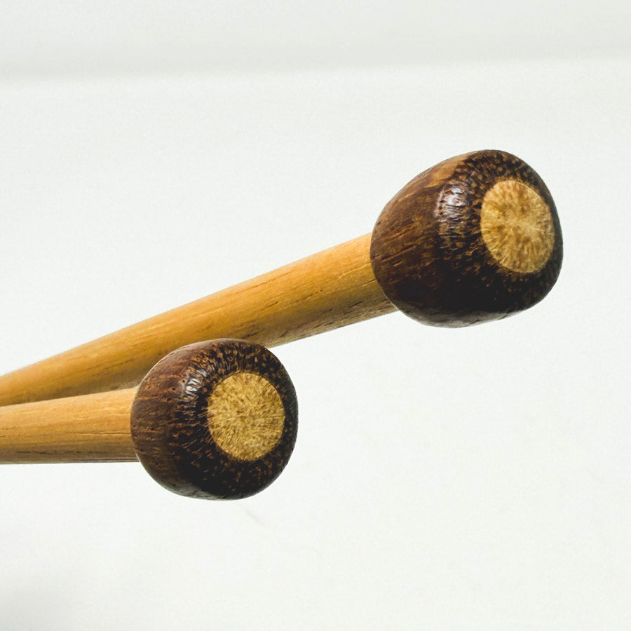 Bamboo Knitting Needles - Dark Tops