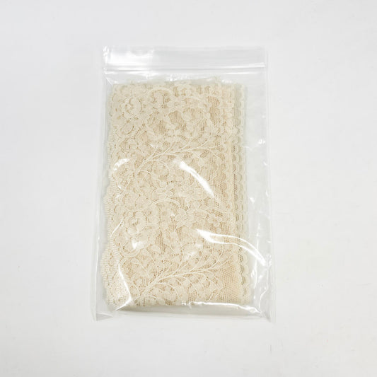 5 Yds Cream Wide Flat Lace