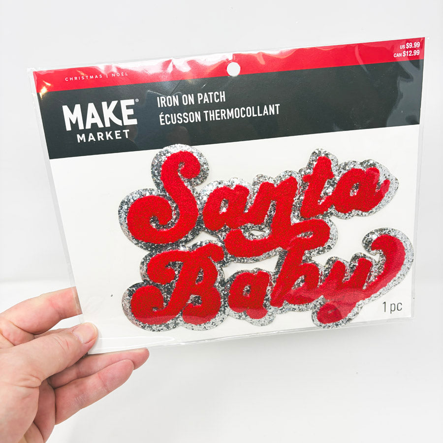 Santa Baby Iron On Patch