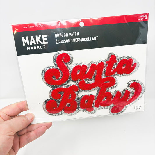 Santa Baby Iron On Patch