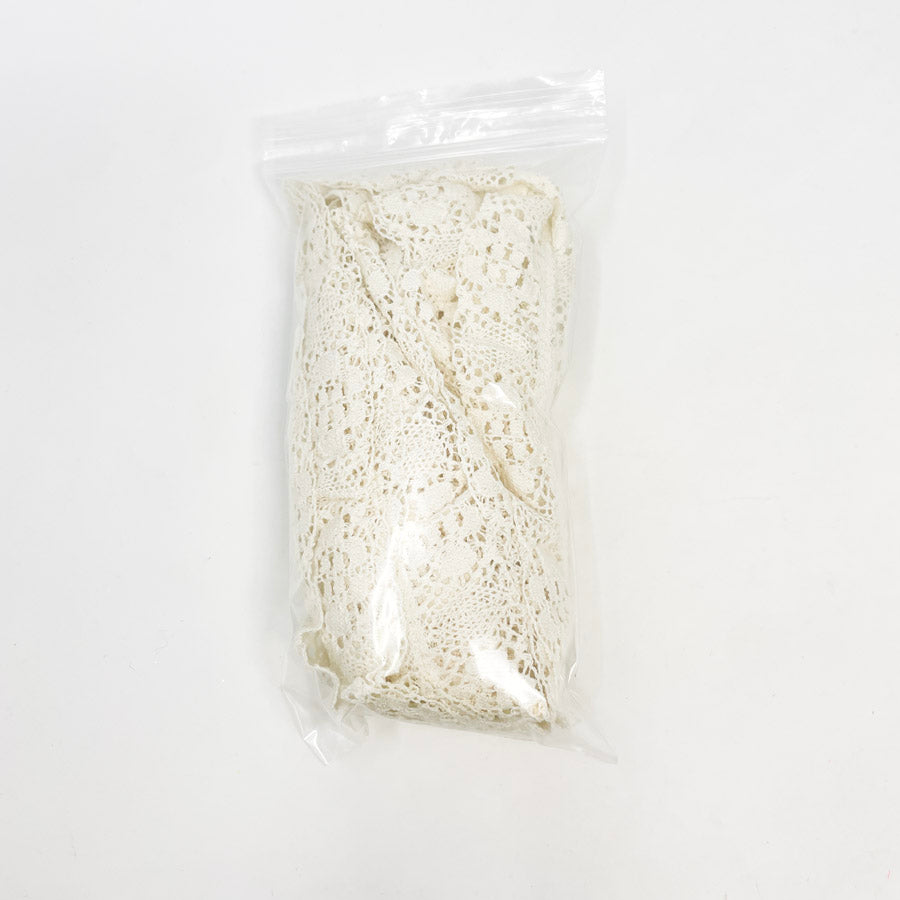 5 Yds White Cotton Crochet Lace