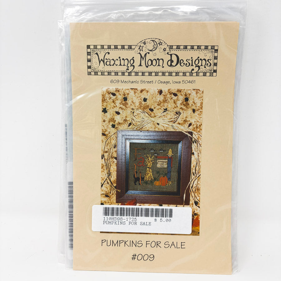 Pumpkins For Sale – Waxing Moon Designs Cross Stitch Pattern