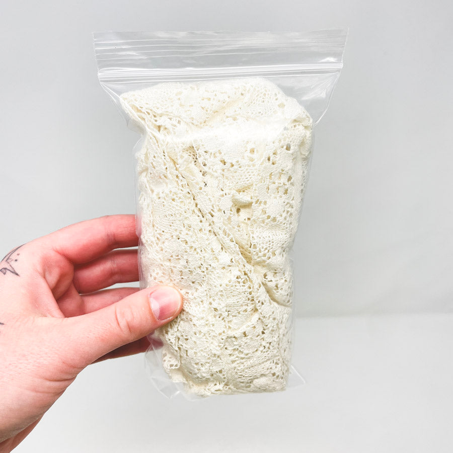 5 Yds White Cotton Crochet Lace